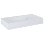 Umywalki - ELITA DIMPLE 80 UMYWALKA MARMUR WHITE MATT 168852 - miniaturka - grafika 1