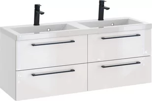 Szafka z Umywalką ROSEN 120 cm DUO - Uchwyt Czarny - Szafki łazienkowe - miniaturka - grafika 1