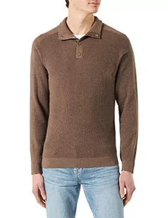 s.Oliver Bluza męska, brązowa, XXL, brązowy, XXL - Bluzy męskie - miniaturka - grafika 1