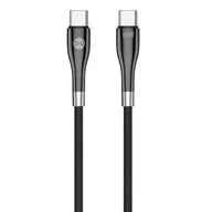 Kable USB - Kabel USB Typ-C - USB Typ-C FOREVER Sleek 60W 1 m Czarny - miniaturka - grafika 1