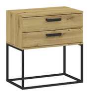 Szafki nocne - Szafka Nocna Cadro 6 Dąb Artisan - miniaturka - grafika 1