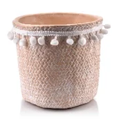 Dekoracje domu - Mondex MONDEX ROSITA DONICZKA CERAMICZNA 18 X 17 CM BEŻOWA HTYE9032 8 - miniaturka - grafika 1