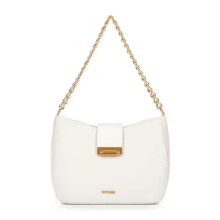 Damska torebka crossbody pleciona kremowa - Torebki damskie Damska torebka crossbody pleciona kremowa - Torebki damskie - miniaturka - grafika 1