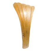 Lampy ścienne - Szklany kinkiet ścienny Petalo 8798 Amplex antyczny rzeźbiony na przedpokój złoty - miniaturka - grafika 1