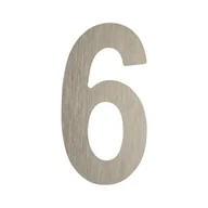Numery na dom - Cyfra 6/9 wys.5 cm plastikowa srebrna - miniaturka - grafika 1
