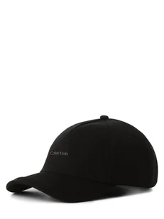Calvin Klein Czapka męska Mężczyźni Bawełna czarny jednolity, ONE SIZE - Czapki męskie - miniaturka - grafika 1