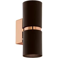Lampy ścienne - Eglo Kinkiet LAMPA ścienna PASSA 95371 metalowa OPRAWA LED 6,6W tuba miedź brązowa - miniaturka - grafika 1