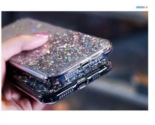 Wozinsky Star Glitter błyszczące etui pokrowiec z brokatem iPhone 12 Pro Max czarny - Etui i futerały do telefonów - miniaturka - grafika 14