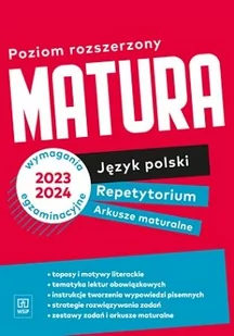 Matura. Język polski. Repetytorium i arkusze. Poziom rozszerzony - Podręczniki dla liceum - miniaturka - grafika 1
