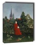 Obrazy i zdjęcia na płótnie - Portrait of a Woman in a Landscape, Henri Rousseau - obraz na płótnie Wymiar do wyboru: 20x30 cm - miniaturka - grafika 1