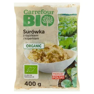 Carrefour Bio Surówka z ogórkiem i koperkiem 400 g - Konserwy i dania rybne - miniaturka - grafika 1