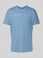 Koszulki męskie - T-shirt o kroju regular fit z czystej bawełny z wyhaftowanym logo - miniaturka - grafika 1