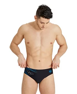 Kąpielówki męskie - ARENA Men's Swim Briefs Graphic Slip Męskie (Paczka 1) - grafika 1