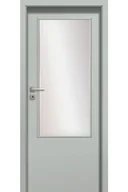 Drzwi wewnętrzne - Pol-Skone Dzwi Wewnętrzne Z Szybą Deco 03Sd Szary Struktura - miniaturka - grafika 1