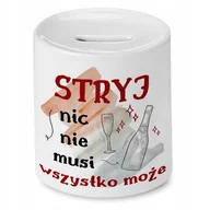 Skarbonki - Skarbonka Dla Stryja na Urodziny Imieniny Prezent z Nadrukiem ze Zdjęciem + Opakowanie na prezent (wzór 02) - miniaturka - grafika 1