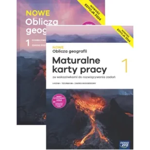 Pakiet NOWE Oblicza geografii 1. Podręcznik i karty pracy ucznia. Liceum i technikum. Zakres rozszerzony. Edycja 2024 - Podręczniki do technikum - miniaturka - grafika 1