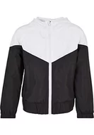 Kurtki i płaszcze dla dziewczynek - Urban Classics Dziewczęca kurtka Girls Arrow Windbreaker White/Black 134/140, biały/czarny, 134/140 cm - miniaturka - grafika 1