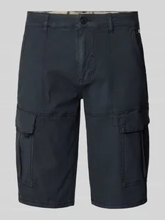Szorty cargo o kroju regular fit ze szwami działowymi - Spodenki męskie - miniaturka - grafika 1