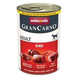 animonda GranCarno Original Adult Woł. pur 12x400 g - Mokra karma dla psów - miniaturka - grafika 1