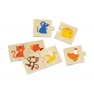 Puzzle - PUZZLE DREWNIANE NAKARM ZWIERZĄTKO - miniaturka - grafika 1