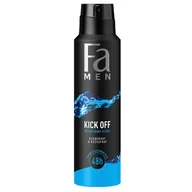 Dezodoranty i antyperspiranty męskie - Fa Men Kick Off 48h dezodorant w sprayu o odświeżającym zapachu 150ml - miniaturka - grafika 1