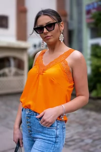 Merribel, Kefaloni Orange, rozmiar uniwersalny - Bluzki damskie - miniaturka - grafika 1