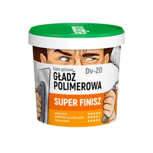 Gotowa gładź polimerowa Super Finisz DV-20 1.5 kg Megaron - Gipsy i gładzie gipsowe - miniaturka - grafika 1