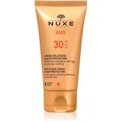 Kremy do twarzy z filtrem - Nuxe Sun Creme Delicieuse Visage Haute Protection, krem do opalania twarzy i ciała SPF30 50ml - miniaturka - grafika 1