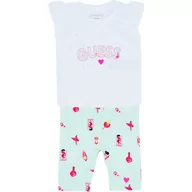 Dresy i komplety dla dziewczynek - Guess Komplet T-SHIRT+LEGGINGS | Regular Fit - miniaturka - grafika 1