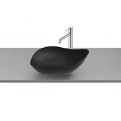 Umywalki - ROCA A327A13080 OHTAKE Umywalka nablatowa 54x37,5x18,5 cm CZARNY MAT - miniaturka - grafika 1