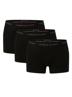 Tommy Hilfiger Obcisłe bokserki pakowane po 3 szt. Mężczyźni Bawełna czarny jednolity, S/M - Majtki męskie - miniaturka - grafika 1
