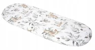 Prześcieradła dla dzieci - Medi Partners Prześcieradło Do Wózka Kołyski Gondoli Bawełniane Sarny W Liściach - miniaturka - grafika 1