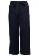 Spodnie damskie - Superdry Damskie spodnie Eden Linen, niebieski (Atlantic Navy Gkv), 30W / 32L - miniaturka - grafika 1