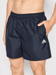 Kąpielówki męskie - Adidas Szorty kąpielowe Solid GQ1084 Granatowy Regular Fit - grafika 1