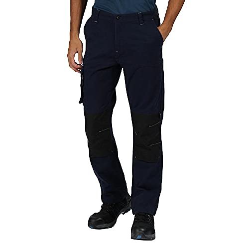 Regatta Męskie otwory. Pantalon De Travail Homme Extensible Stretch Tactical Threads Avec Poches Multiples Scandal