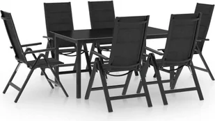 7-częściowy ogrodowy zestaw jadalniany aluminium antracyt - Meble ogrodowe 7-częściowy ogrodowy zestaw jadalniany aluminium antracyt - Meble ogrodowe - miniaturka - grafika 1
