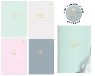 Inter-druk Zeszyt w kratkę A5 60k Pastel Dream Book - Zeszyty szkolne - miniaturka - grafika 1