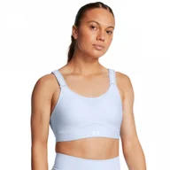 Bielizna sportowa damska - Biustonosz treningowy Under Armour UA Infinity High 2.0 Bra - niebieski - UNDER ARMOUR - miniaturka - grafika 1
