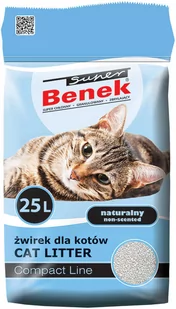 Żwirek Benek Super Compact - 25 l (ok. 20 kg) - Żwirek dla kotów - miniaturka - grafika 1
