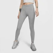 Legginsy - Nike legginsy szare damskie Swoosh, Rozmiar S - miniaturka - grafika 1