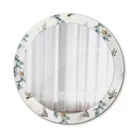 Lustra - Ścienne Lustro Rama Glamour Chińskie ptaki 80cm - miniaturka - grafika 1