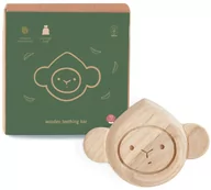 Gryzaki dla dzieci - Babai Gryzak Z Grzechotką Drewniana Małpka 10M+ - miniaturka - grafika 1
