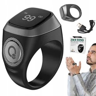 Uniwersalny Smart Ring 22mm Licznik Modlitw Tasbeeh Bluetooth Czas Data Usb - Smartband - miniaturka - grafika 1