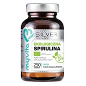 Suplementy naturalne - MyVita Spirulina BIO proszek 250g Silver Pure - miniaturka - grafika 1