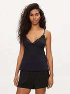 Piżamy damskie - Tommy Hilfiger Koszulka piżamowa UW0UW05404 Granatowy Slim Fit - miniaturka - grafika 1
