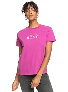 ROXY Modna koszulka damska fioletowa M - Koszulki i topy damskie - miniaturka - grafika 1