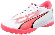 Piłka nożna - PUMA Unisex dziecięce buty piłkarskie Ultra Play Tt + Mid Jr, Puma Biała Puma czarna ognista orchidea, 34 EU - miniaturka - grafika 1