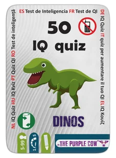 Podróżne łamigłówki - 50 iq dinozaury The Purple Cow - Książki edukacyjne - miniaturka - grafika 2