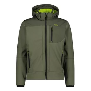 CMP męska kurtka Softshell z odpinanym kapturem, Kaki-Oil Green, 50 - Kurtki męskie - miniaturka - grafika 1
