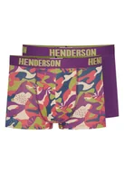 Majtki męskie - Bokserki Spin Henderson 2-pak fioletowy, kolorowe moro 2XL - miniaturka - grafika 1
